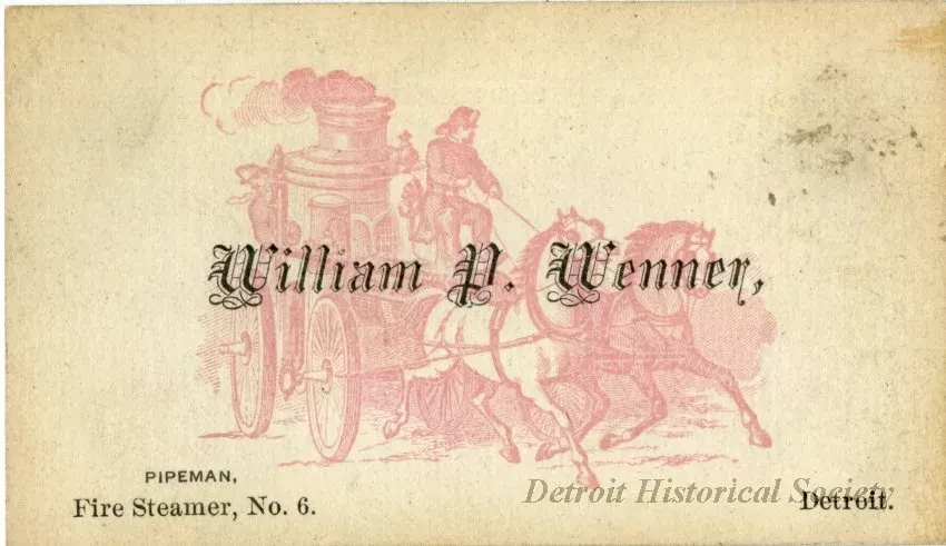 Card, Business - William P. Wenner