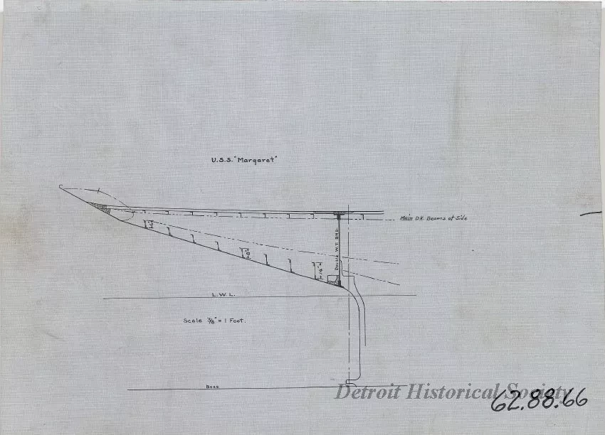 Drawing, Technical - USS Margaret