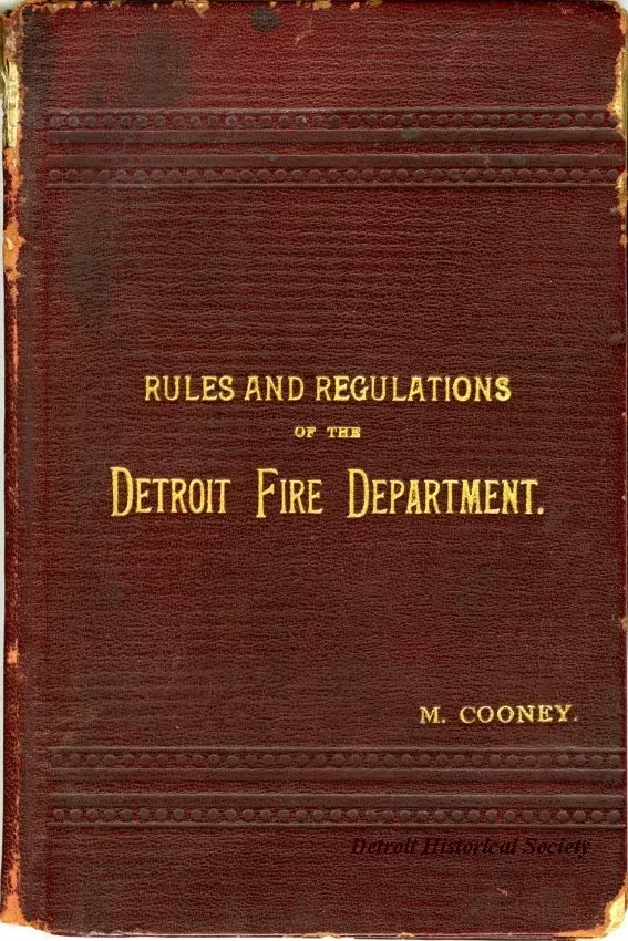 Rules - Rules and Regulations of the Detroit Fire Department