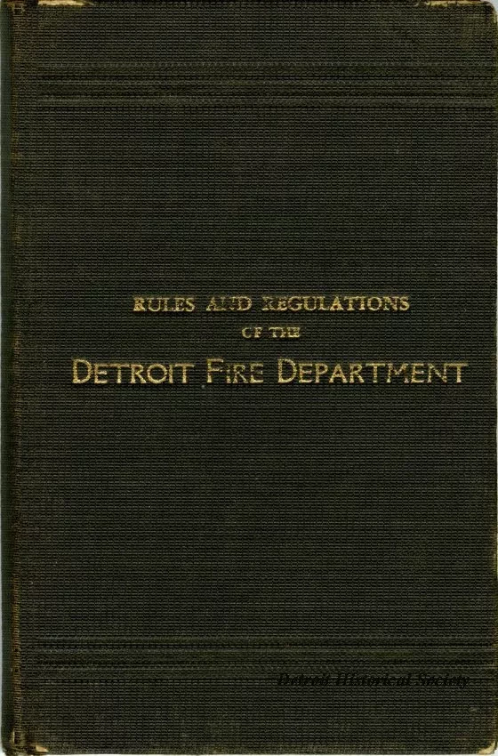 Rules - Rules and Regulations of the Detroit Fire Department