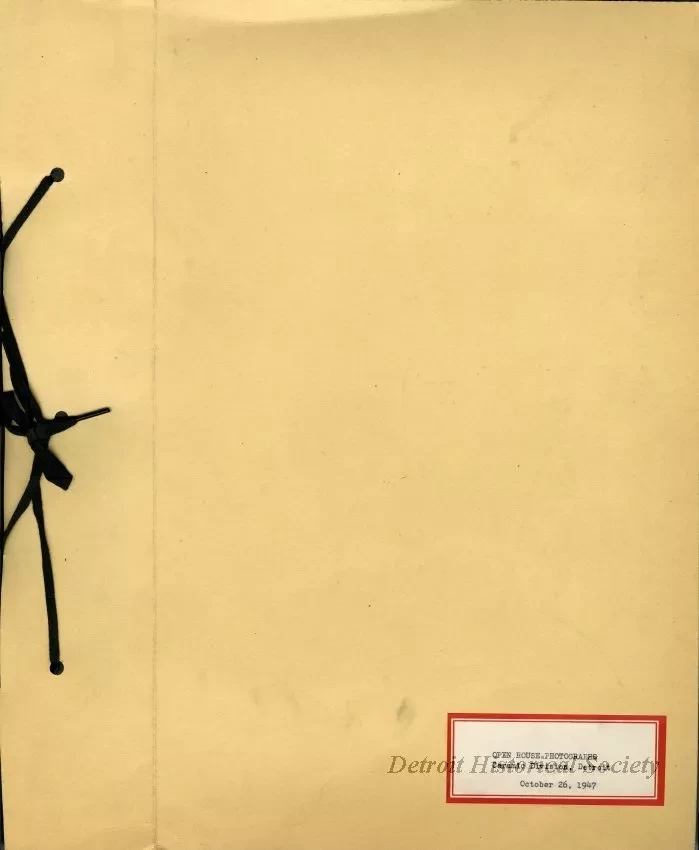 Scrapbook - Open House Photographs, Ceramic Division, Detroit