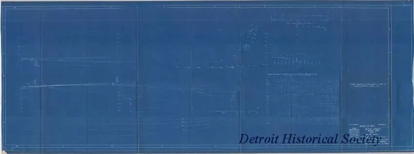 Blueprint - 63 Ft. Aircraft Rescue Boat - Mark 3, 
Lines and Offsets