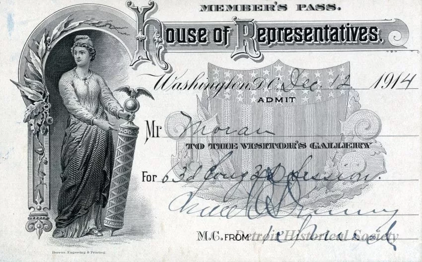 Pass - House of Representatives Member's Pass