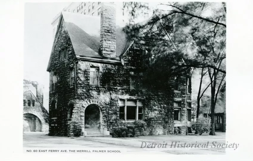 Postcard - No. 60 East Ferry Ave. The Merrill Palmer School