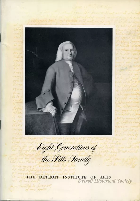 Booklet - Eight Generations of the Pitts Family