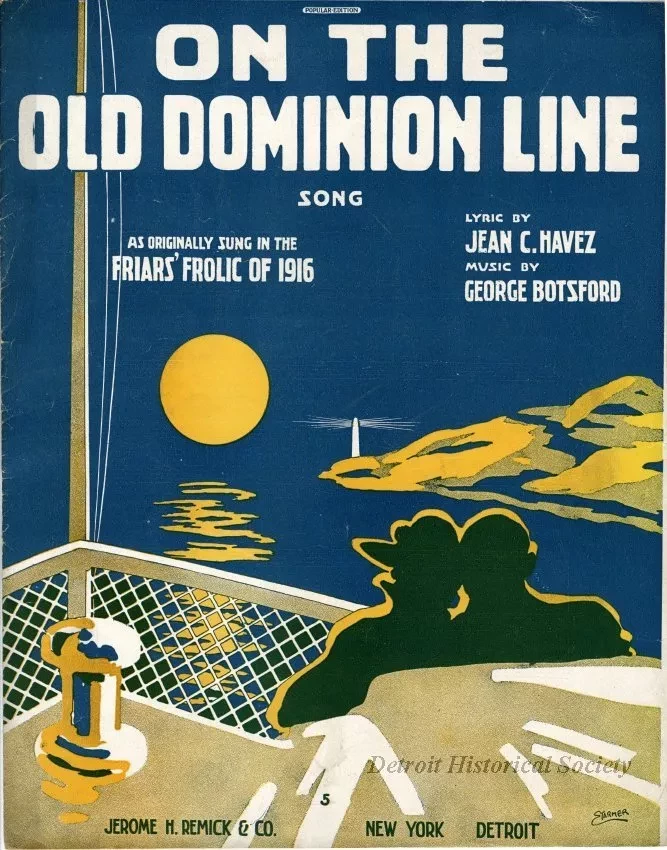 Music, Sheet - On the Old Dominion Line