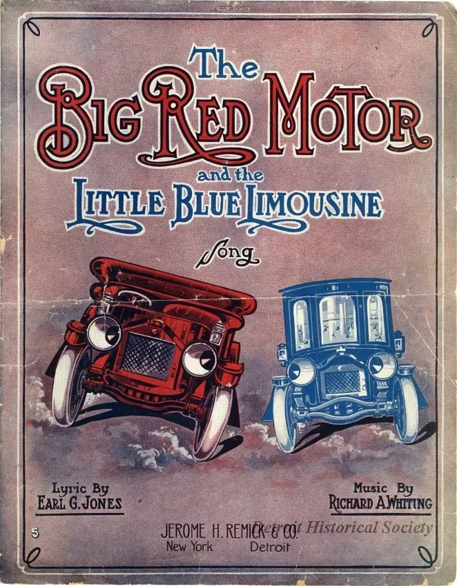 Music, Sheet - The Big Red Motor and the Little Blue Limousine
