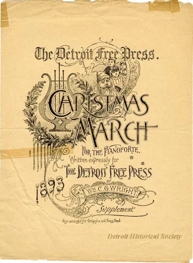 Music, Sheet - The Detroit Free Press Christmas March