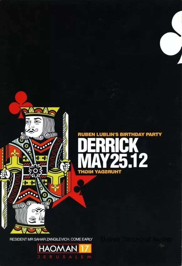 Handbill - Ruben Lublin's Birthday Party