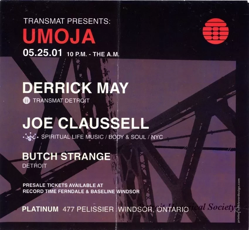 Handbill - Transmat Presents UMOJA