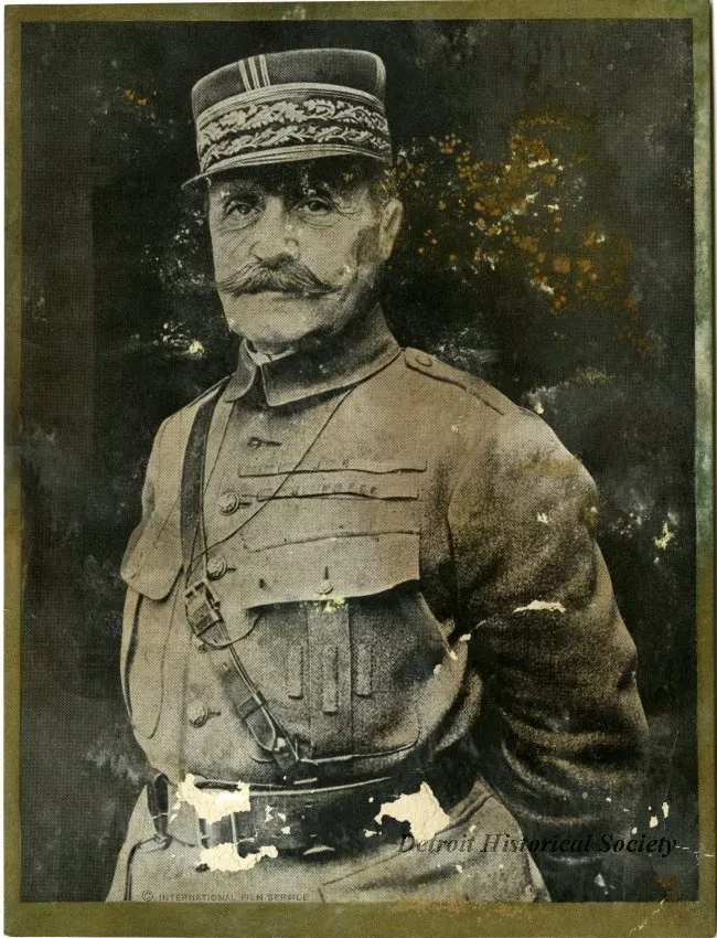 Menu - Honoring Marshal Ferdinand Foch