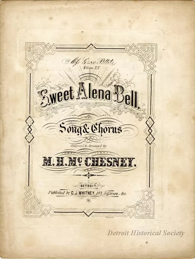 Music, Sheet - Sweet Alena Bell, Song and Chorus