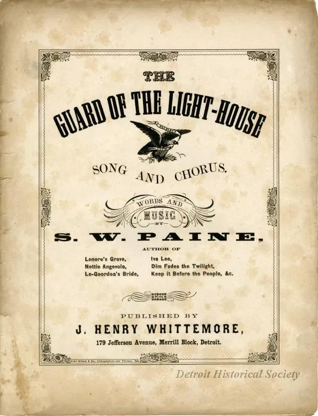 Music, Sheet - The Guard of the Light-House, Song and Chorus