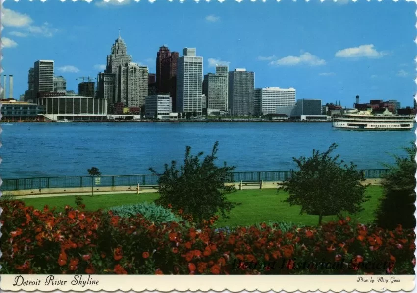 Postcard - Detroit River Skyline