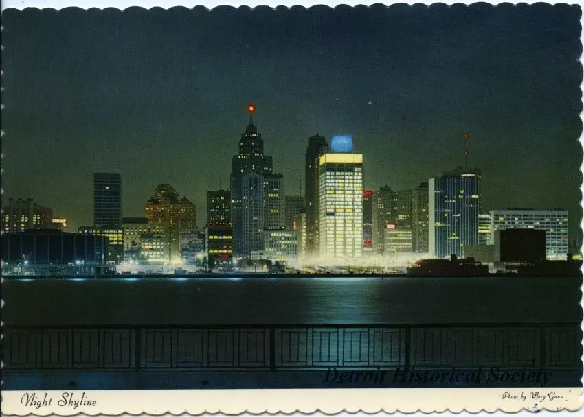 Postcard - Night Skyline