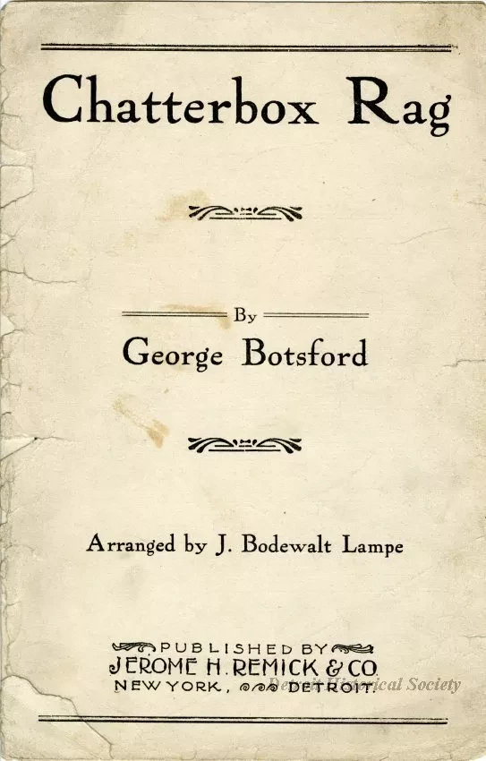 Music, Sheet - Chatterbox Rag