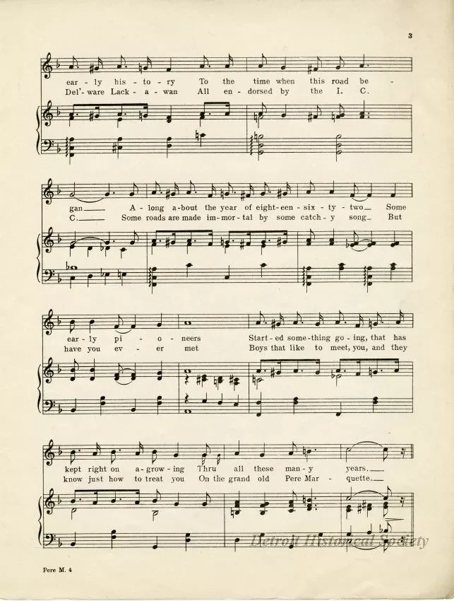 Music, Sheet - Pere Marquette
