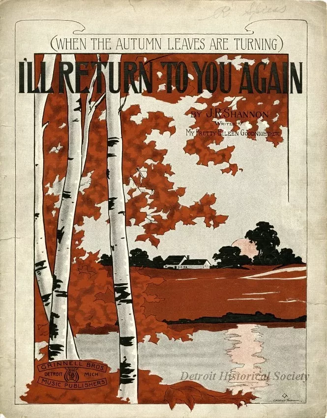 Music, Sheet - (When the Autumn Leaves are Turning) I'll Return to You Again