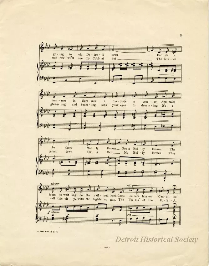 Music, Sheet - A Real, Live, Regular Town