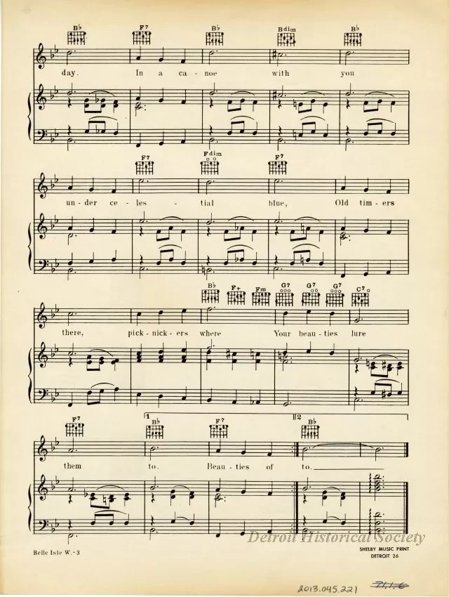 Music, Sheet - Belle Isle Waltz