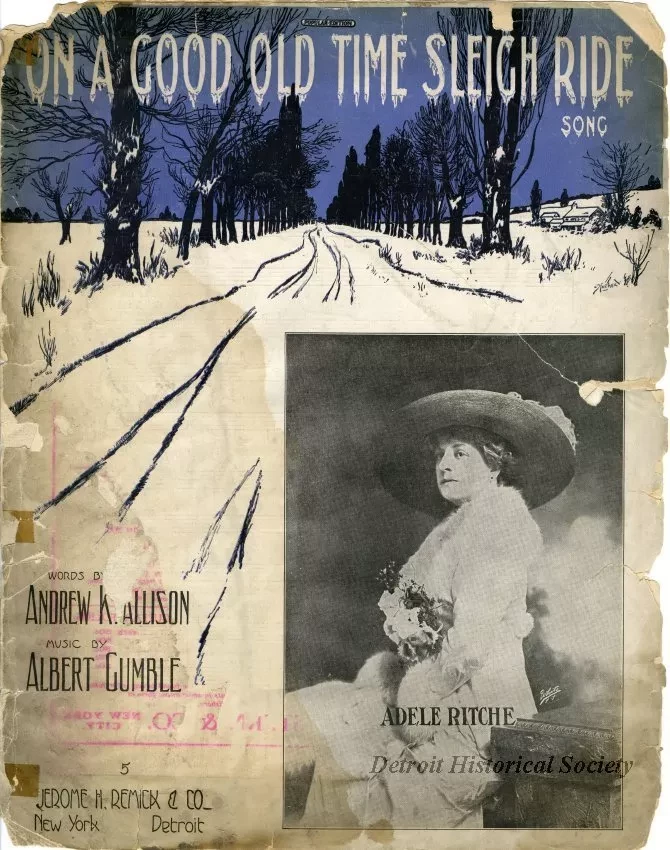 Music, Sheet - On a Good Old Time Sleigh Ride