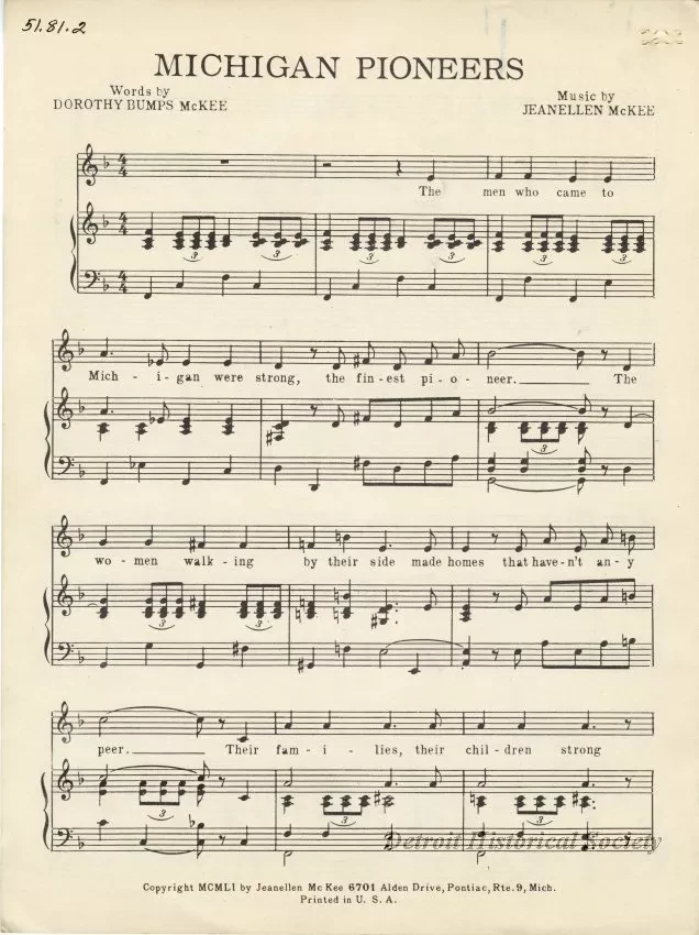 Music, Sheet - Cadillac's Reverie