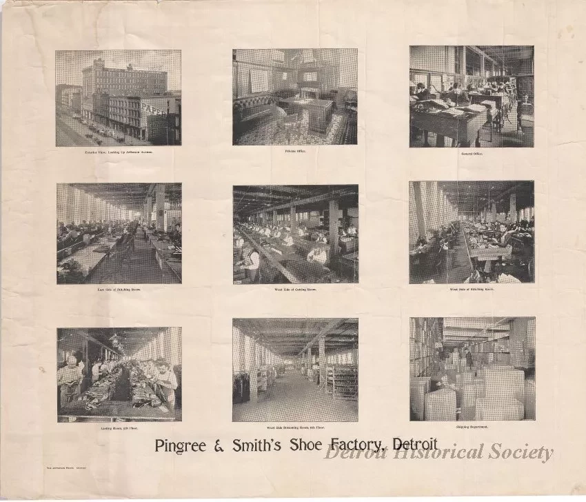 Poster - Pingree & Smith's Shoe Factory, Detroit