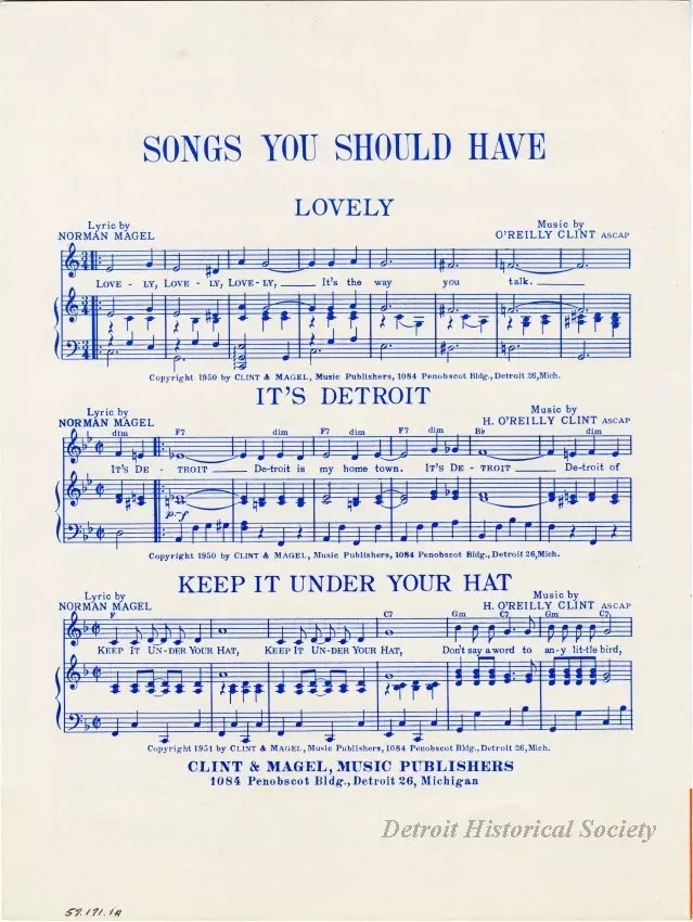 Music, Sheet - It's Detroit