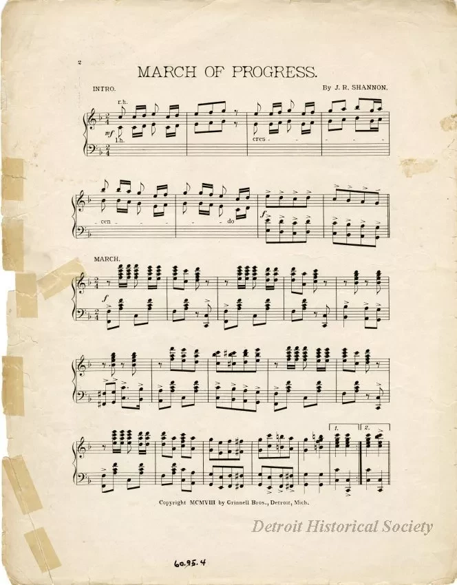 Music, Sheet - March of Progress