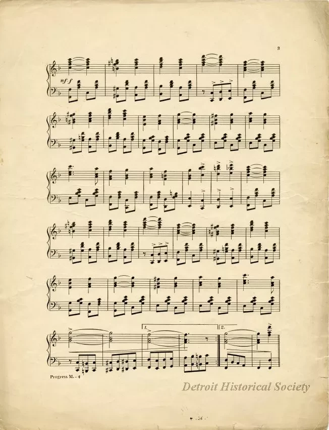 Music, Sheet - March of Progress