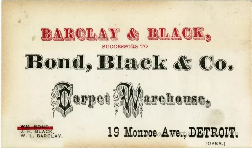 Card, Trade - Barclay & Black