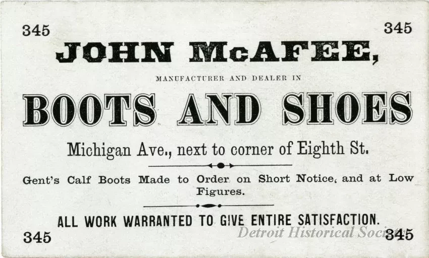 Card, Business - John McAfee