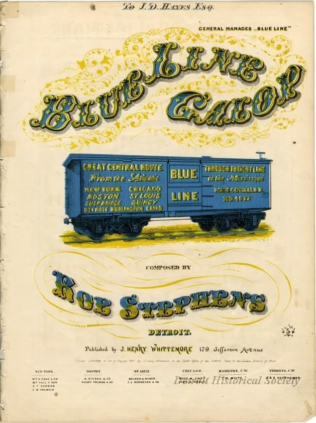 Music, Sheet - Blue Line Galop