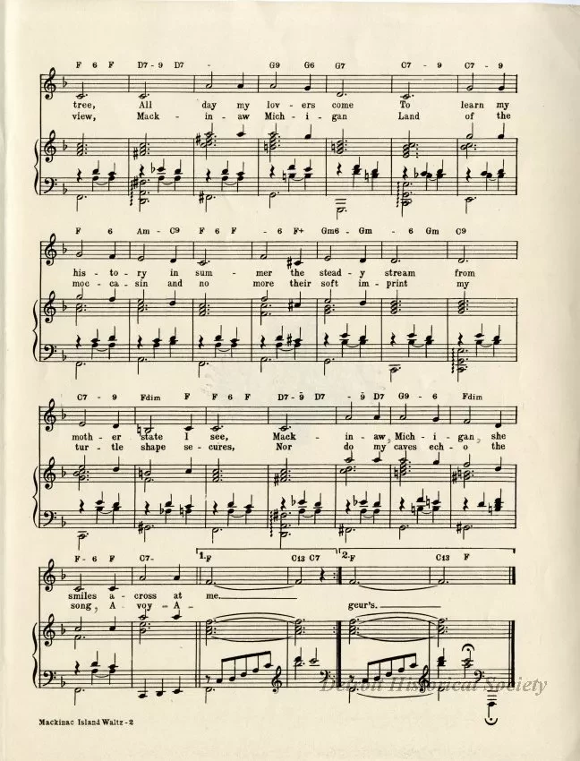 Music, Sheet - Mackinac Island Waltz (Turtle Island)