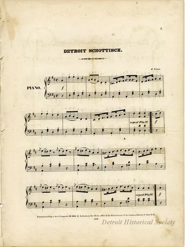 Music, Sheet - The Detroit Schottisch