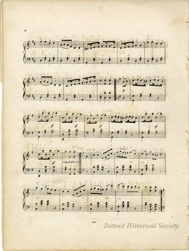 Music, Sheet - The Detroit Schottisch