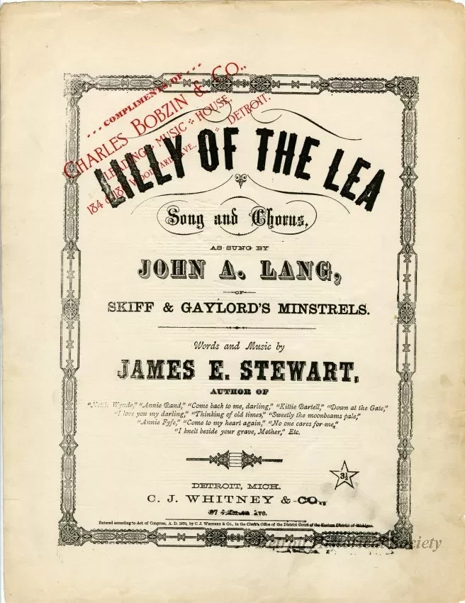 Music, Sheet - Lilly of the Lea