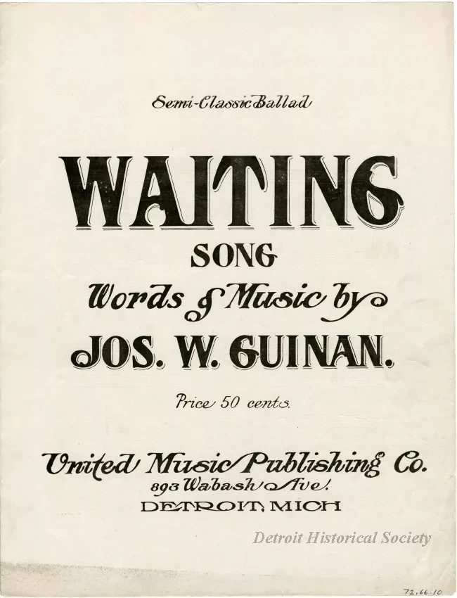 Music, Sheet - Waiting