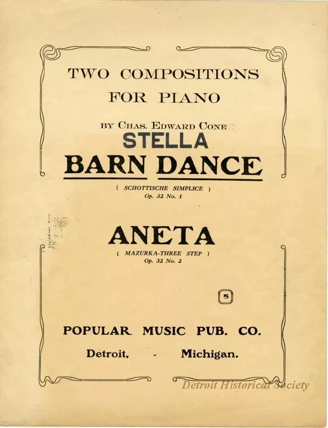 Music, Sheet - Barn Dance
Aneta