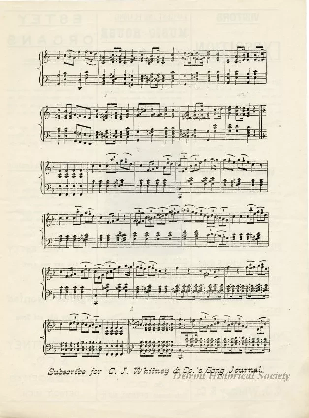 Music, Sheet - C. J. Whitney & Co.'s Grand Exposition March