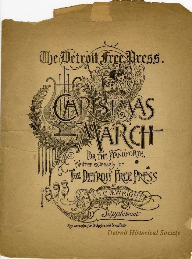 Music, Sheet - The Detroit Free Press Christmas March