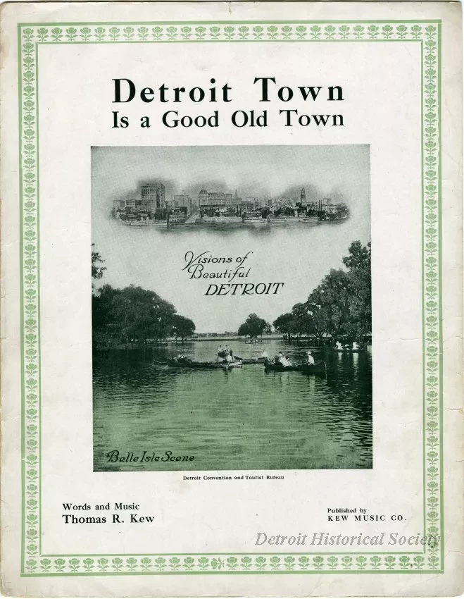 Music, Sheet - Detroit Town is a Good Old Town