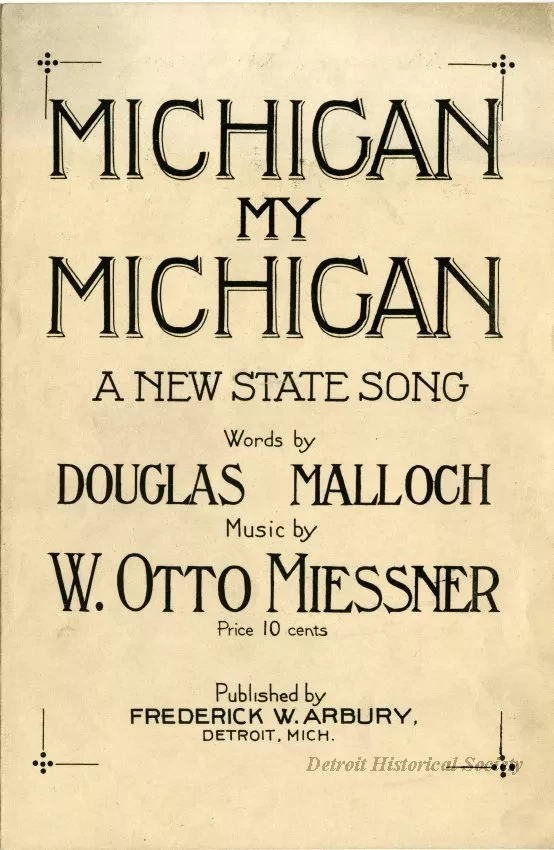Music, Sheet - Michigan, My Michigan