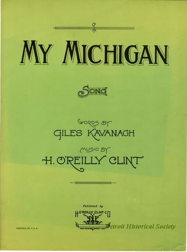 Music, Sheet - My Michigan