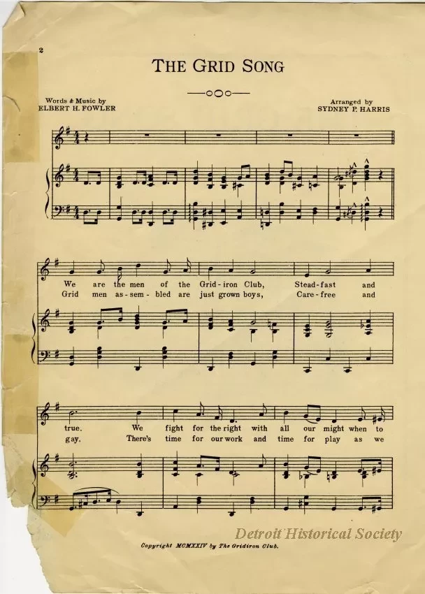 Music, Sheet - The Grid Song