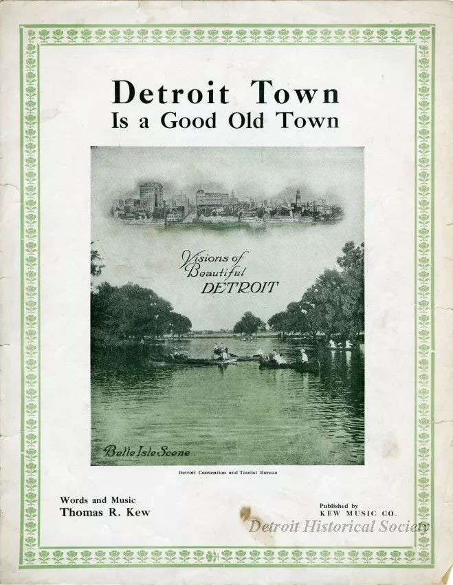 Music, Sheet - Detroit Town is a Good Old Town