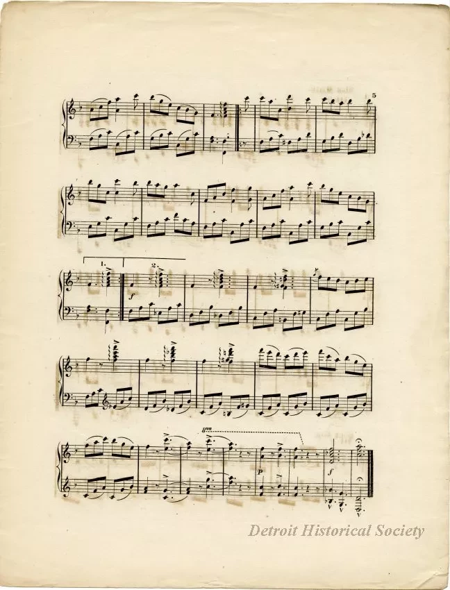 Music, Sheet - Michigan, My Michigan