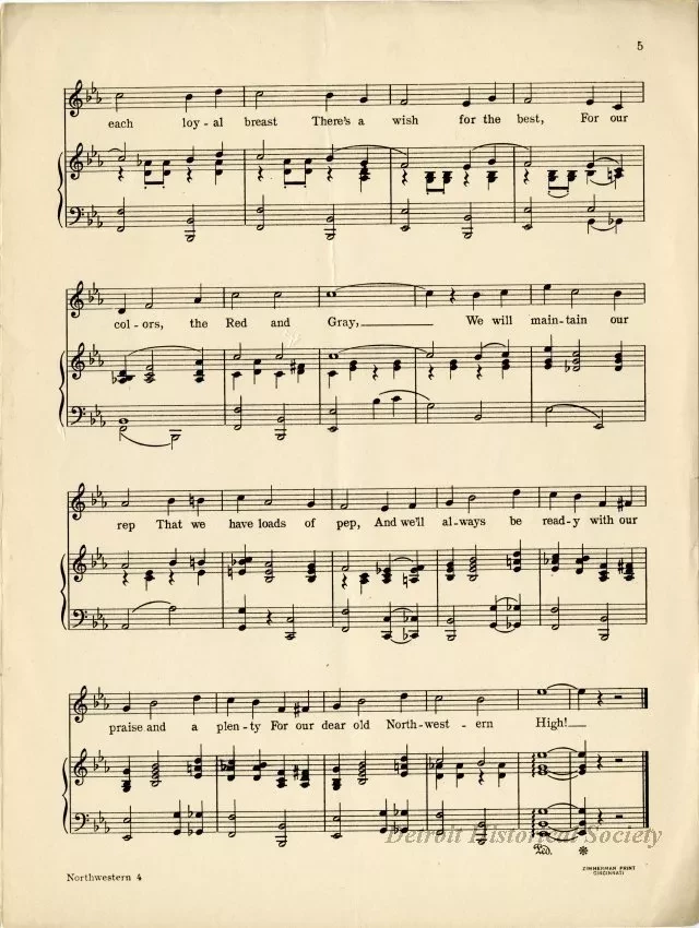 Music, Sheet - The Red and Gray