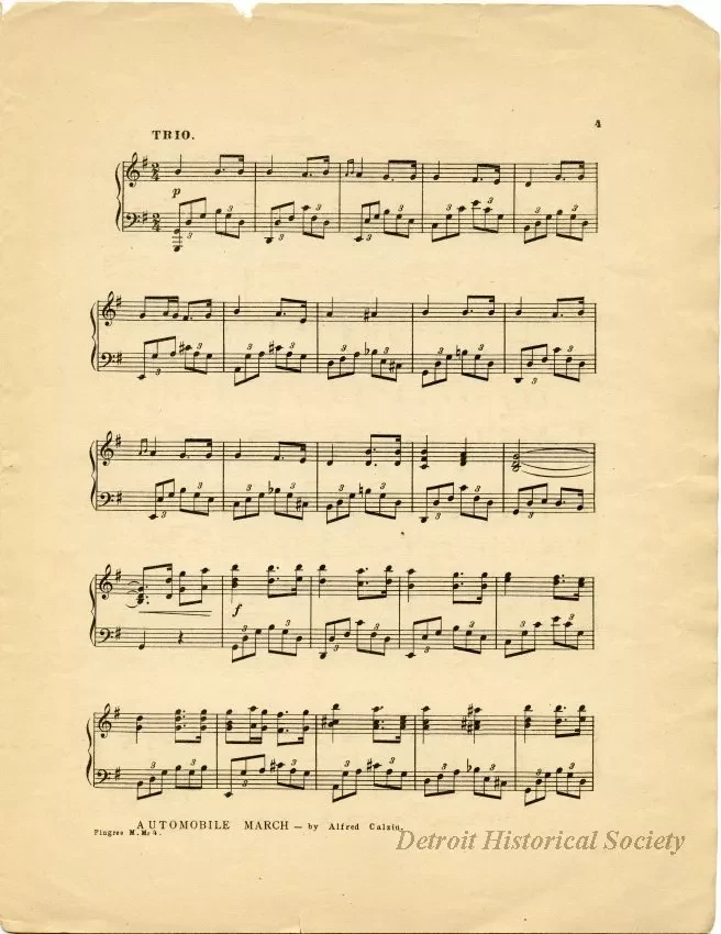 Music, Sheet - Pingree Memorial March