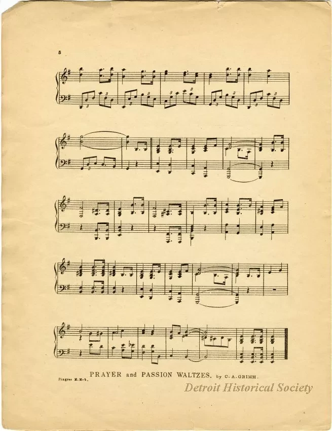 Music, Sheet - Pingree Memorial March